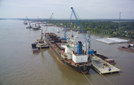 Crane Barge Vessel
